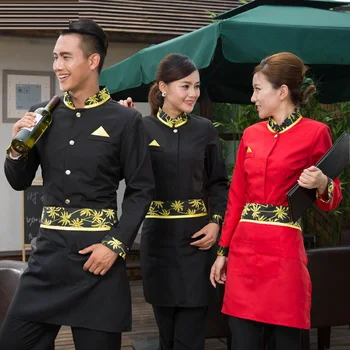 (10 set-Shirt&Apron)Western restaurant working clothes The cafe attendant Work wear long-sleeve female coffee work wear male
(10 set-Shirt&Apron)Western restaurant working clothes The cafe attendant Work wear long-sleeve female coffee work wear male