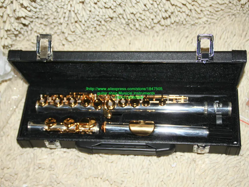New Arrival Advanced Silver body gold key with key OPEN flute With hard case Free shipping
New Arrival Advanced Silver body gold key with key OPEN flute With hard case Free shipping