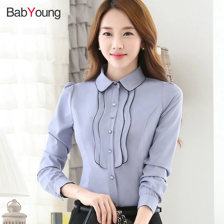 Babyoung Fashion Clothes OL Women Long Sleeve Shirt Slim Patchwork Sequined Chiffon Blouse Office Ladies Plus Size Formal Tops
Babyoung Fashion Clothes OL Women Long Sleeve Shirt Slim Patchwork Sequined Chiffon Blouse Office Ladies Plus Size Formal Tops