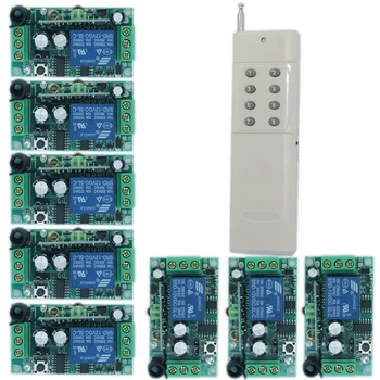Intelligent wireless remote control switch 12V 1 Road 1 drag 8 1000 meter 8 key jog moving self lock
Intelligent wireless remote control switch 12V 1 Road 1 drag 8 1000 meter 8 key jog moving self lock