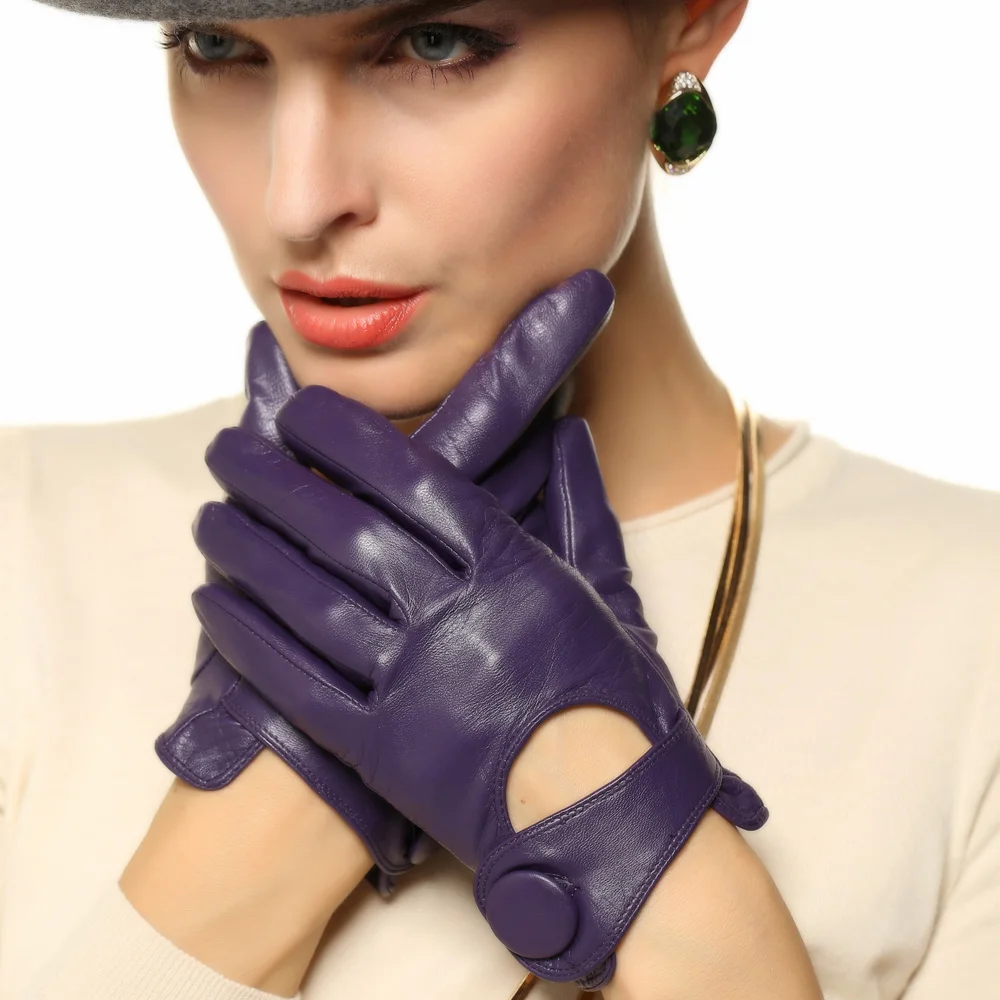 Women's Genuine Leather Gloves Spring Autumn Thin Style Sheepskin Gloves Female Fashion Trend Driving Mittens L125NN
Women's Genuine Leather Gloves Spring Autumn Thin Style Sheepskin Gloves Female Fashion Trend Driving Mittens L125NN