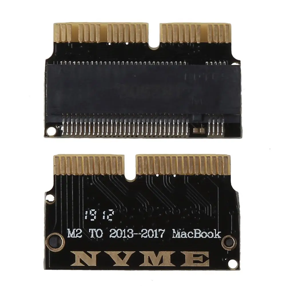 Full Speed M.2 NGFF AHCI NVMe SSD M Key Converter Adapter Card for MacBook 2013-2017 12+16Pin US Black Version
Full Speed M.2 NGFF AHCI NVMe SSD M Key Converter Adapter Card for MacBook 2013-2017 12+16Pin US Black Version