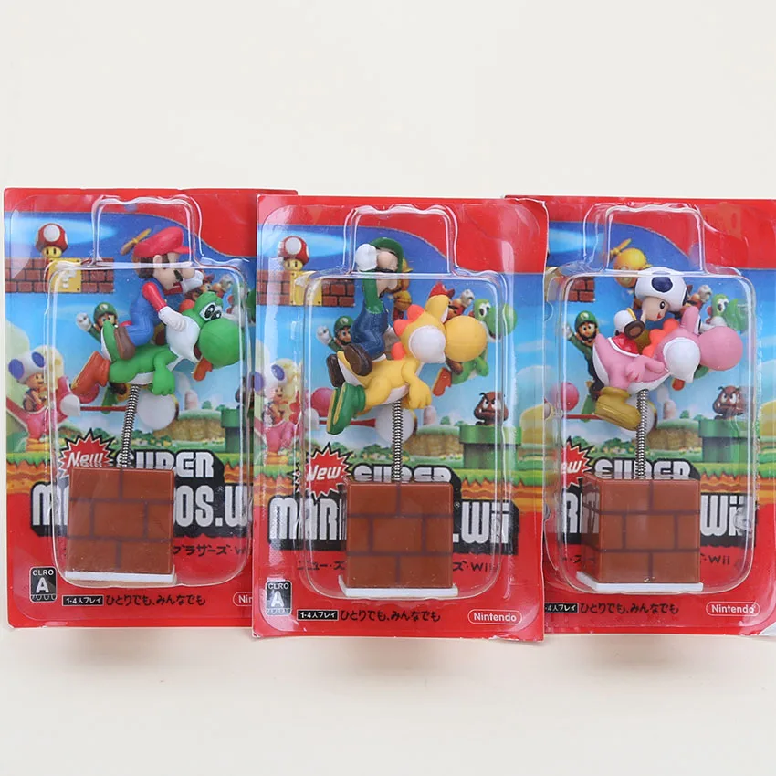 3pcs/set Cute 3' Super Mario Bros figure Yoshi with Mario Luigi Mushroom spring Shake Figures Model Mario Best Christmas Gift
3pcs/set Cute 3' Super Mario Bros figure Yoshi with Mario Luigi Mushroom spring Shake Figures Model Mario Best Christmas Gift