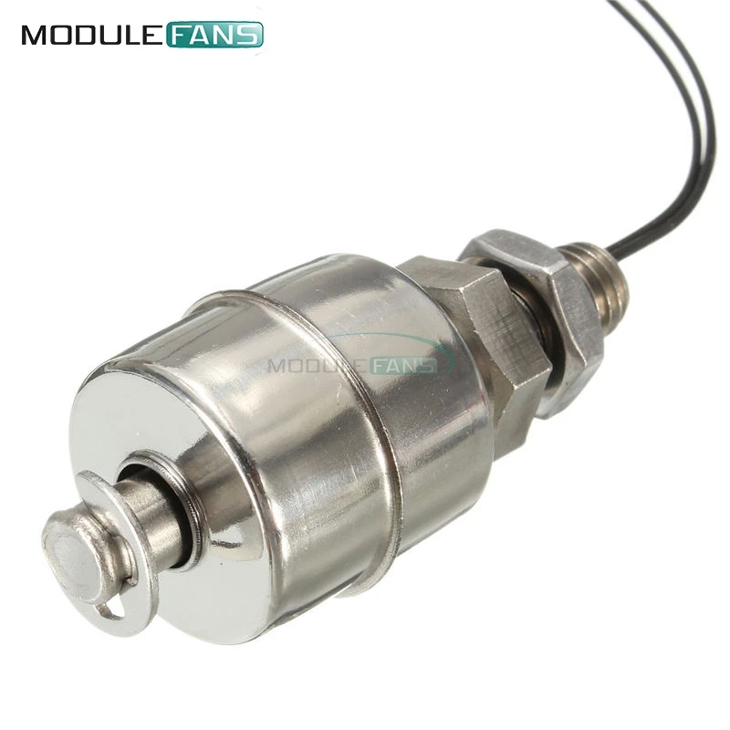 Mini Indicator Vertical Water Level Sensor Stainless Steel 45mm Float Switch 10W/SPST 1A DC 100V
Mini Indicator Vertical Water Level Sensor Stainless Steel 45mm Float Switch 10W/SPST 1A DC 100V