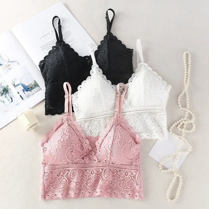 Women Camisole Sexy Lace Tube Top Vest Camisole Female Crop Top Wire Free Lingerie Femme Embroidery Floral Solid Camisole
Women Camisole Sexy Lace Tube Top Vest Camisole Female Crop Top Wire Free Lingerie Femme Embroidery Floral Solid Camisole