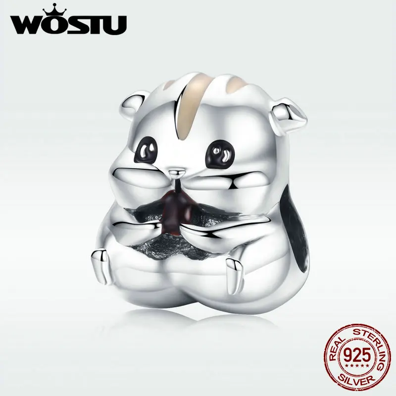 WOSTU 925 Sterling Silver Cute Animal Charm Hamster Beads Fit Original Bracelet Bangle Pendant For Women Lovely Jewelry DXC1133
WOSTU 925 Sterling Silver Cute Animal Charm Hamster Beads Fit Original Bracelet Bangle Pendant For Women Lovely Jewelry DXC1133