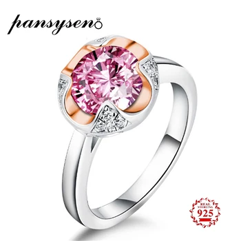 PANSYSEN Pink Quartz Gemstone Rings for Women Genunie 925 Sterling Silver Jewelry Wedding Engagement Ring Bridal Gift Wholesale
PANSYSEN Pink Quartz Gemstone Rings for Women Genunie 925 Sterling Silver Jewelry Wedding Engagement Ring Bridal Gift Wholesale