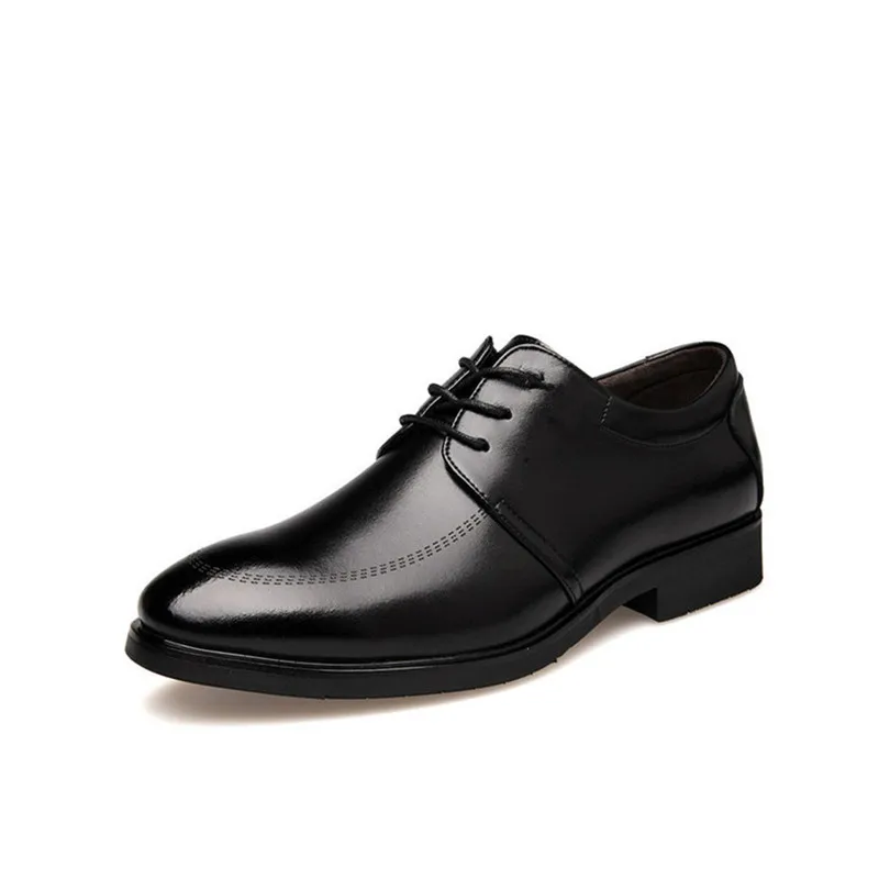 2018 Leather Casual Men Shoes Fashion Men Flats Round Comfortable Office Men Dress Shoes Plus size New Fashion Wedding Shoes
2018 Leather Casual Men Shoes Fashion Men Flats Round Comfortable Office Men Dress Shoes Plus size New Fashion Wedding Shoes