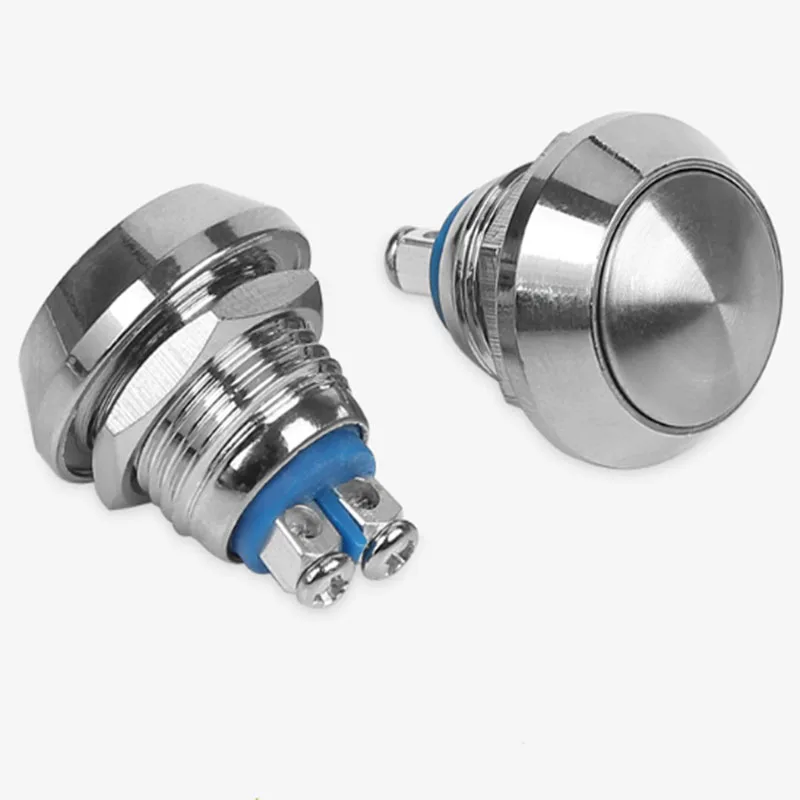 12mm domed Momentary 1NO Zinc-aluminum Alloy Button Metal Push Button Switch waterproof press button reset self-locking switch
12mm domed Momentary 1NO Zinc-aluminum Alloy Button Metal Push Button Switch waterproof press button reset self-locking switch