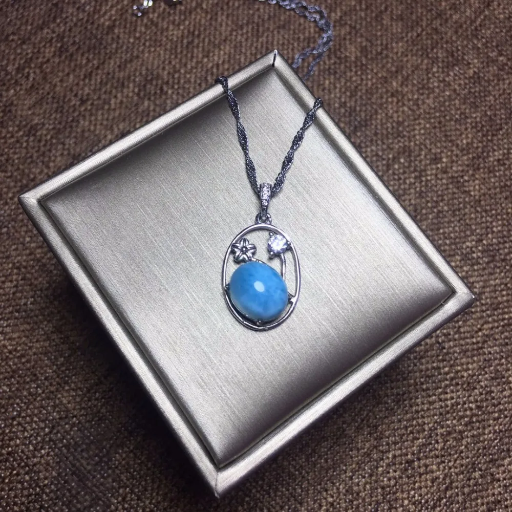 Fine jewelry Real 925 Sterling silver s925 solid silver 100% Natural Larimar Female Pendant Necklace for women Fine Necklaces
Fine jewelry Real 925 Sterling silver s925 solid silver 100% Natural Larimar Female Pendant Necklace for women Fine Necklaces