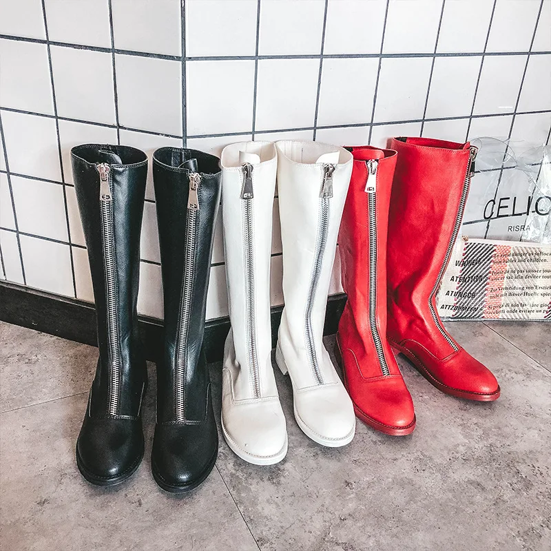 Womens Vintage Med Block Heels Round Toe Knee High Thigh Riding Boots Zip Shoes Pu Leather 3Colors Motorcycle Punk A243
Womens Vintage Med Block Heels Round Toe Knee High Thigh Riding Boots Zip Shoes Pu Leather 3Colors Motorcycle Punk A243