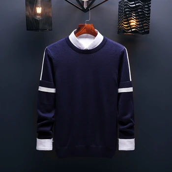 2019 New fashion Pullovers spring Autumn hoodies Winter Long Sleeve Pull Solid Pullover male Casual top Knitted clothes plus 3XL
2019 New fashion Pullovers spring Autumn hoodies Winter Long Sleeve Pull Solid Pullover male Casual top Knitted clothes plus 3XL