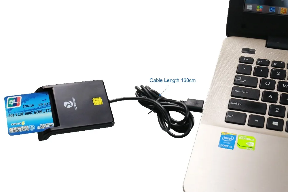 Smart Card Reader CAC Common Access Card Reader ISO 7816 for SIM//ATM//IC//ID Card