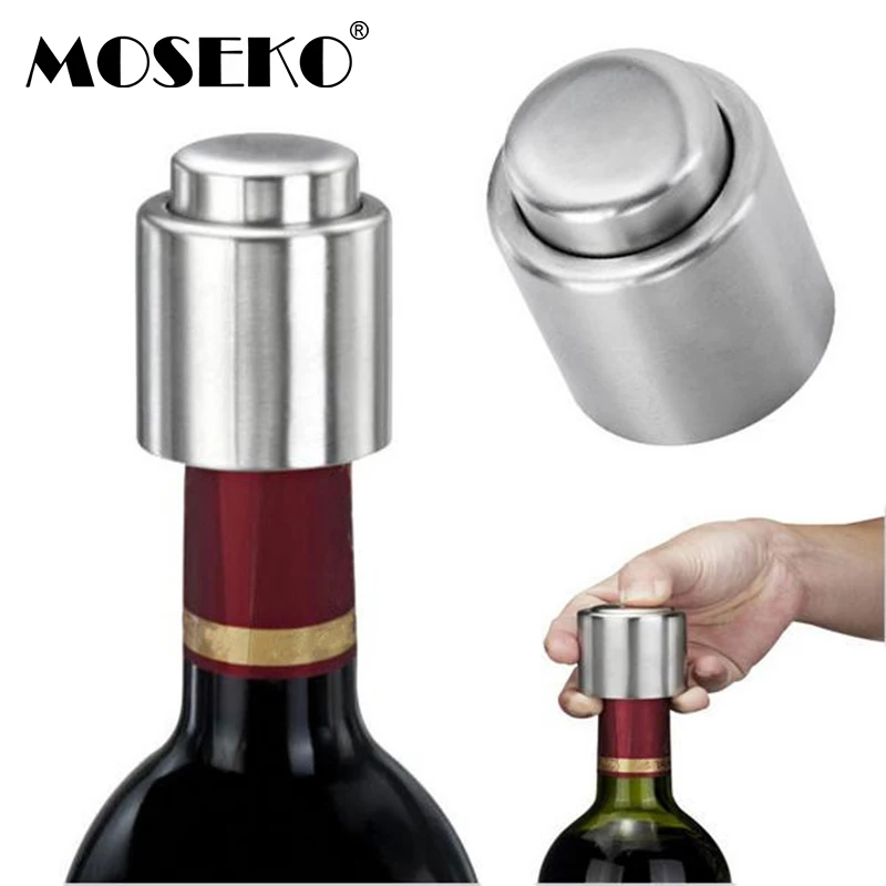 MOSEKO 1PC Bottle Stopper Stainless Steel Red Wine Stopper Vacuum Sealed Sealer Wine Bottle Spout Liquor Flow Stopper Pour Cap
MOSEKO 1PC Bottle Stopper Stainless Steel Red Wine Stopper Vacuum Sealed Sealer Wine Bottle Spout Liquor Flow Stopper Pour Cap