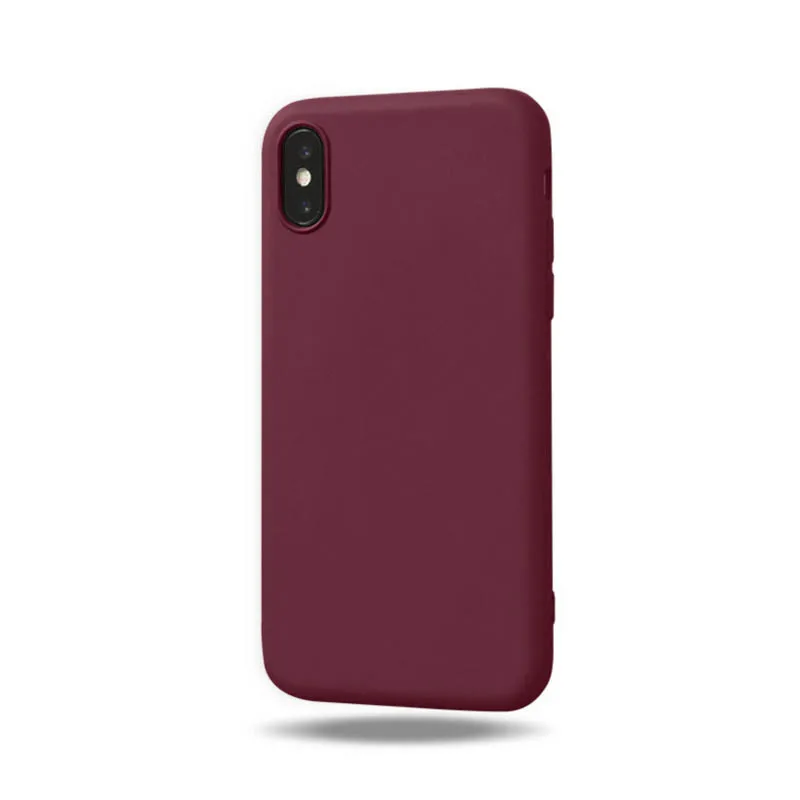 Phone Case For iPhone 7 6 6s Plus 5 5s SE Simple Solid Color Ultrathin Soft For Iphone X XS Max XR Candy Color Back Cover Capa Phone Case For iPhone 7 6 6s Plus 5 5s SE Simple Solid Color Ultrathin Soft For Iphone X XS Max XR Candy Color Back Cover Capa
