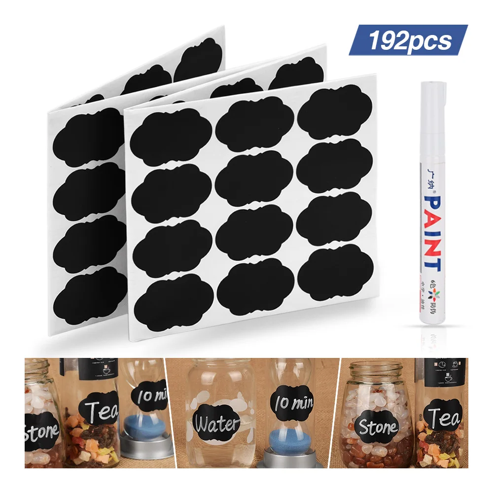 192pcs Spice Stickers Blackboard Kitchen Jam Jar Sticker Removable Storge Bottles Label Stickers Chalkboard Wall Sticker Decor
192pcs Spice Stickers Blackboard Kitchen Jam Jar Sticker Removable Storge Bottles Label Stickers Chalkboard Wall Sticker Decor