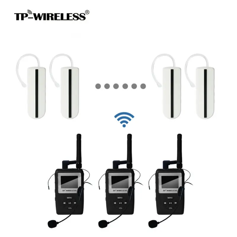 TP-Wireless Tour Guide System UHF Wireless Simultaneous Interpretation System Translation N Audio Earhook Receiver 3 Transmitter
TP-Wireless Tour Guide System UHF Wireless Simultaneous Interpretation System Translation N Audio Earhook Receiver 3 Transmitter