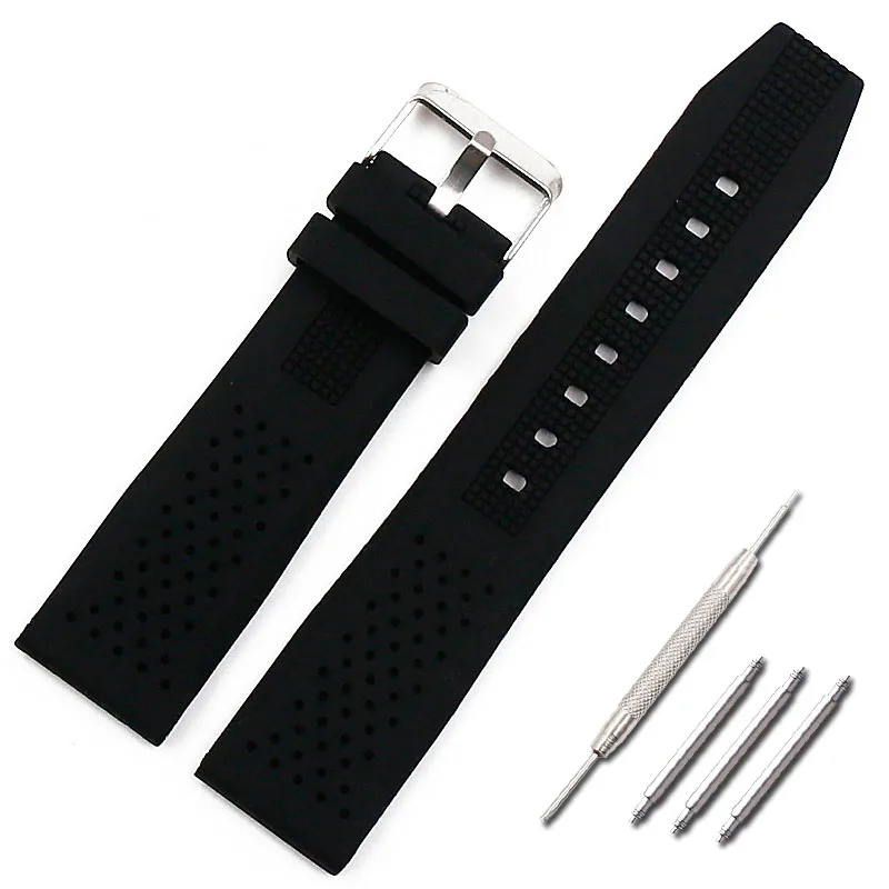 Silicone strap men's watch accessories pin buckle 22mm sports waterproof rubber strap female for TAG Heuer Seiko men watch band
Silicone strap men's watch accessories pin buckle 22mm sports waterproof rubber strap female for TAG Heuer Seiko men watch band