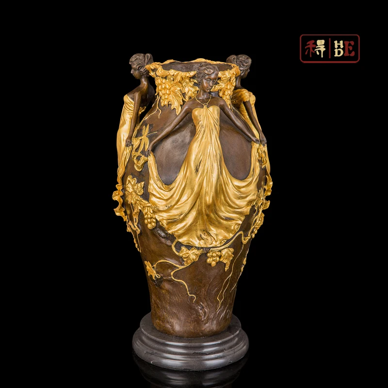 was Home Furnishing bronze sculpture sculpture crafts jewelry ornaments retro European style of the ancient vase DS-054
was Home Furnishing bronze sculpture sculpture crafts jewelry ornaments retro European style of the ancient vase DS-054