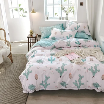 green cactus print 78"x90" duvet cover flat sheet pillowcase 100% cotton 4pcs bedding sets
green cactus print 78"x90" duvet cover flat sheet pillowcase 100% cotton 4pcs bedding sets