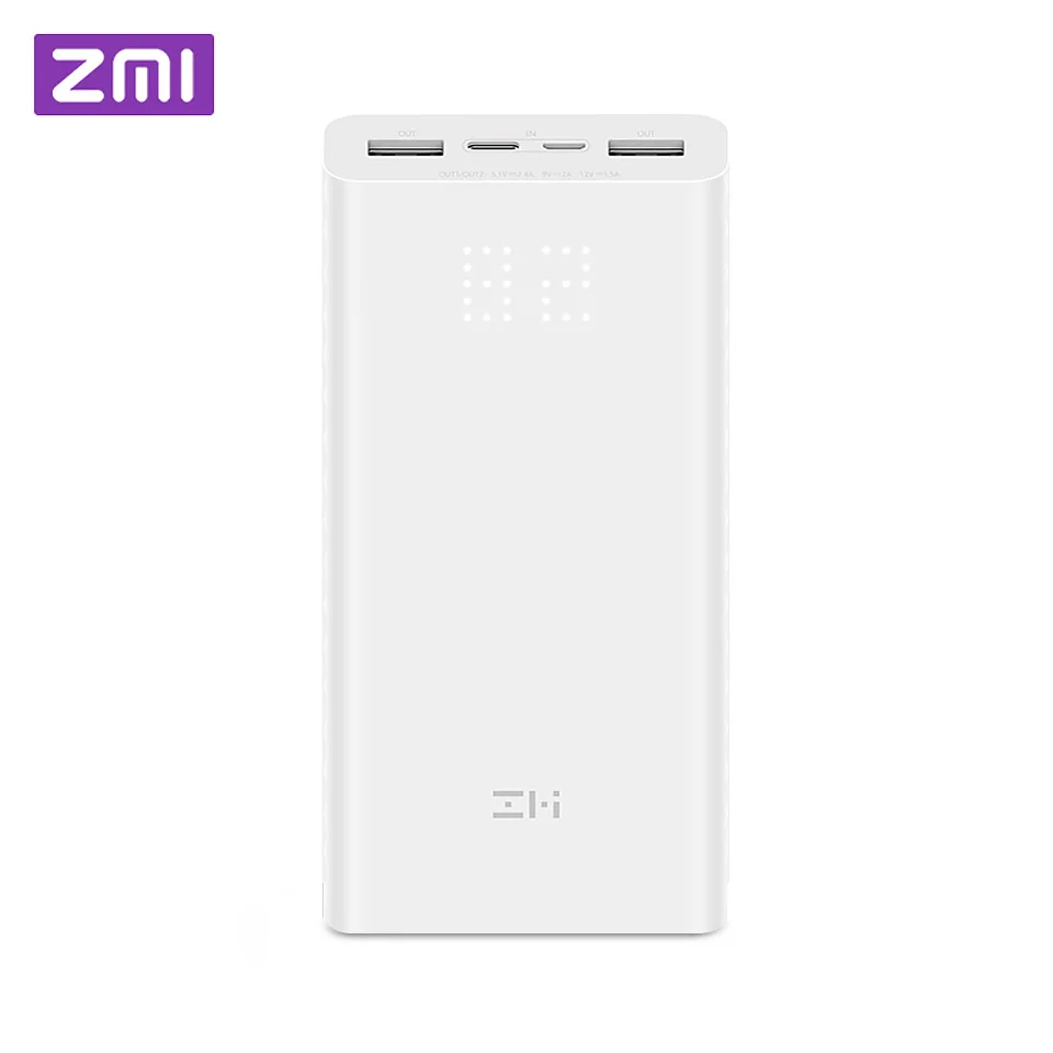 Xiami ZMI Power Bank 20000mAh QB821 Power Digital Display 18w QC3.0 Fast Charging Dual USB 20000 mAh Power bank for Smartphone
Xiami ZMI Power Bank 20000mAh QB821 Power Digital Display 18w QC3.0 Fast Charging Dual USB 20000 mAh Power bank for Smartphone