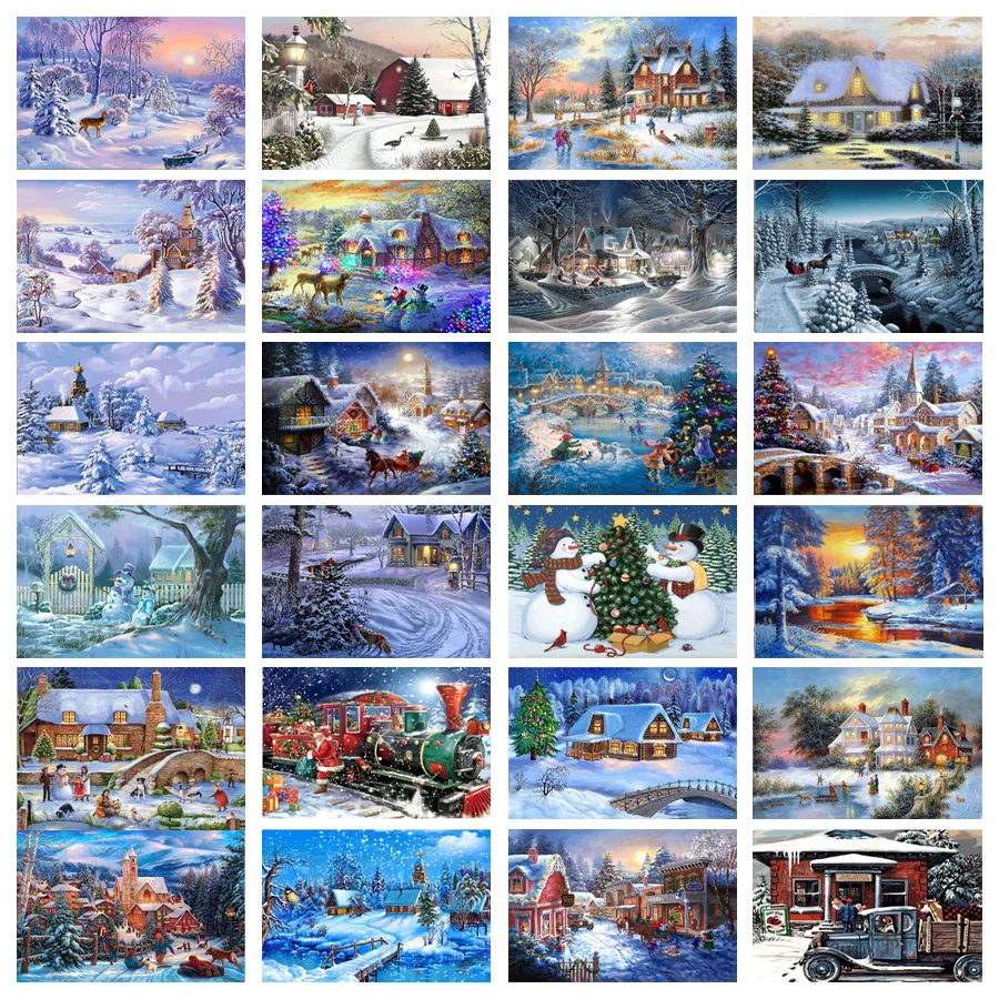 5D Full Square Diamond Painting Mosaic Handmade Winter Scenery Cross Stitch Diamond Diamond Embroidery Christmas Decor Landscape
5D Full Square Diamond Painting Mosaic Handmade Winter Scenery Cross Stitch Diamond Diamond Embroidery Christmas Decor Landscape