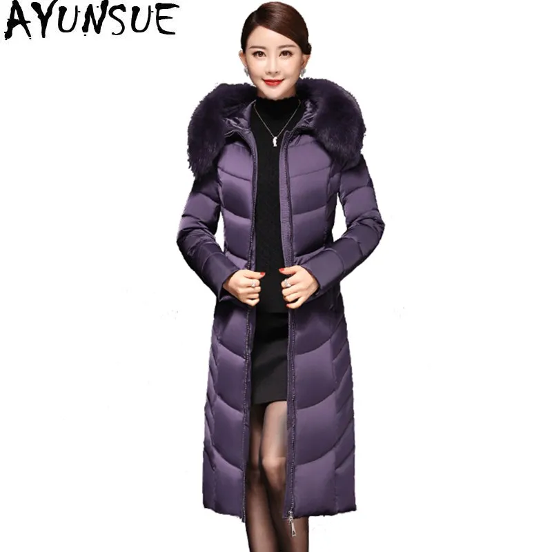 AYUNSUE Women's Duck Down Jacket Fox Fur Hooded Plus Size 5xl Thick Long Winter Coat Female Jackets 2019 Jaqueta Feminina KJ551
AYUNSUE Women's Duck Down Jacket Fox Fur Hooded Plus Size 5xl Thick Long Winter Coat Female Jackets 2019 Jaqueta Feminina KJ551