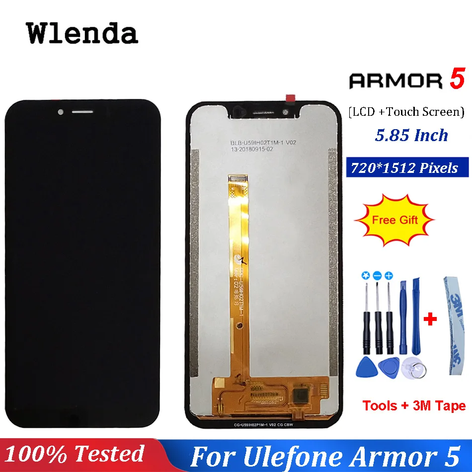 For Ulefone Armor 5 LCD Display and Touch Screen5.85 Inch 100% New Repair For Uefone Armor 5 Phone +Tools And Adhesive
For Ulefone Armor 5 LCD Display and Touch Screen5.85 Inch 100% New Repair For Uefone Armor 5 Phone +Tools And Adhesive