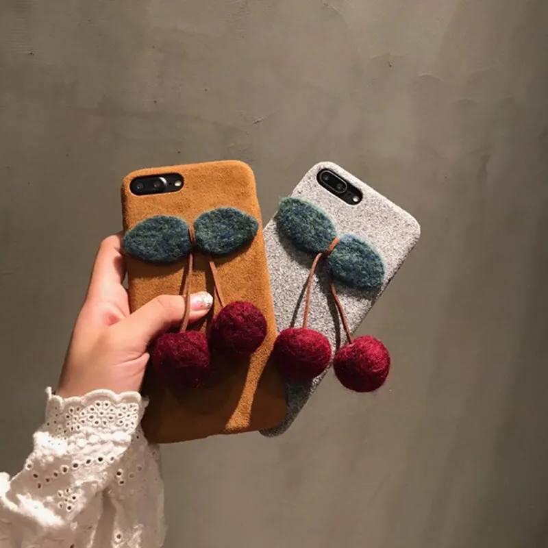 JiBan Cute Girl Plush Cherry Winter Phone Shell for IPhone X Case Warm Soft Tpu Cover for IPhone 6 6s 7 8 plus Back Cover Female
JiBan Cute Girl Plush Cherry Winter Phone Shell for IPhone X Case Warm Soft Tpu Cover for IPhone 6 6s 7 8 plus Back Cover Female