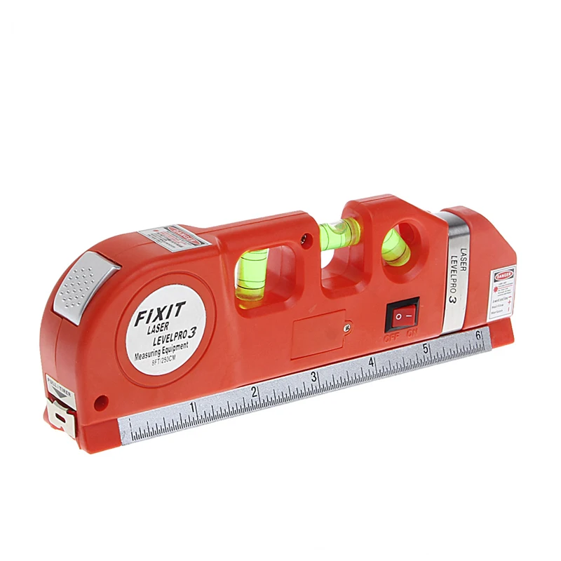 Multipurpose Level Laser Horizon Vertical Line Tape 8FT 2 way level bubbles Level Laser Ruler Ruler Red Color
Multipurpose Level Laser Horizon Vertical Line Tape 8FT 2 way level bubbles Level Laser Ruler Ruler Red Color