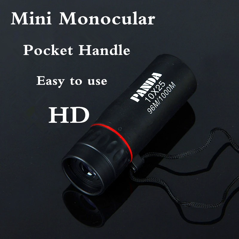 Professional Mini size Monocular 10X25 Portable Telescope Tourism Scope Pocket spyglass Camping Hunting daul focus Green Film
Professional Mini size Monocular 10X25 Portable Telescope Tourism Scope Pocket spyglass Camping Hunting daul focus Green Film