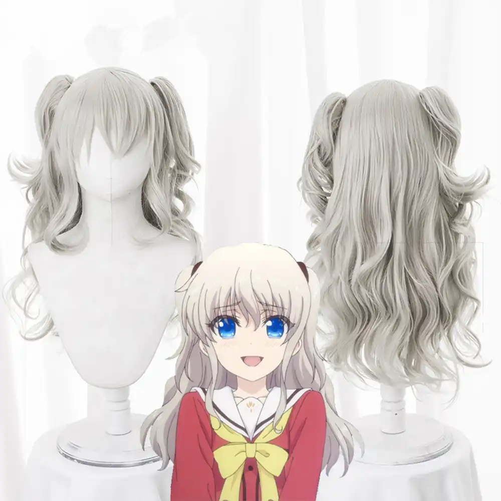 Japanese Anime Charlotte Tomori Nao Cosplay Wig With Ponytails