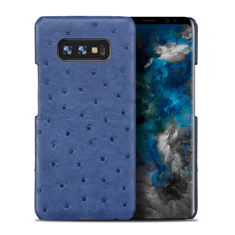 Genuine ostrich skin Leather phone case for samsung galaxy s10 s10 Plus E back cover For s9 s8 Plus s7 a50 a70 a8 a9 a7 2018
Genuine ostrich skin Leather phone case for samsung galaxy s10 s10 Plus E back cover For s9 s8 Plus s7 a50 a70 a8 a9 a7 2018
