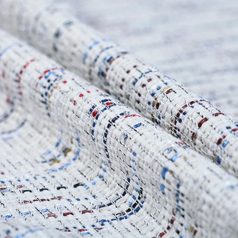 145CM Wide 430G/M Weight Blue White Soft Knitted Tweed Acrylic Polyester Cotton Fabric for Autumn Spring Dress Jacket DE969
145CM Wide 430G/M Weight Blue White Soft Knitted Tweed Acrylic Polyester Cotton Fabric for Autumn Spring Dress Jacket DE969