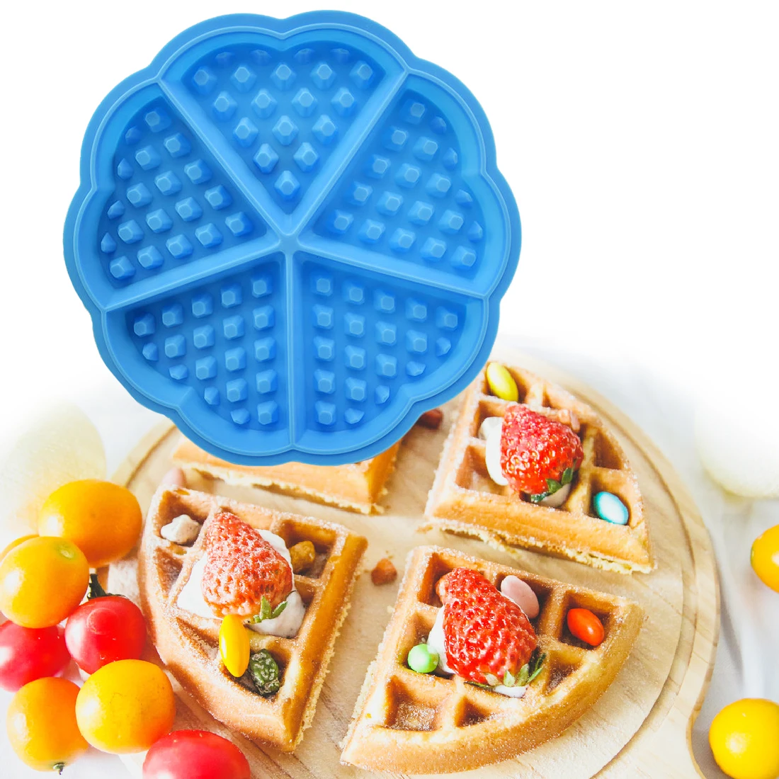 Silicone Mold DIY 5-Hold Heart Shape Waffle Mold Creative Silicone Muffin Cake Waffle Mold Bakery Tools Baking Pastry Tools
Silicone Mold DIY 5-Hold Heart Shape Waffle Mold Creative Silicone Muffin Cake Waffle Mold Bakery Tools Baking Pastry Tools
