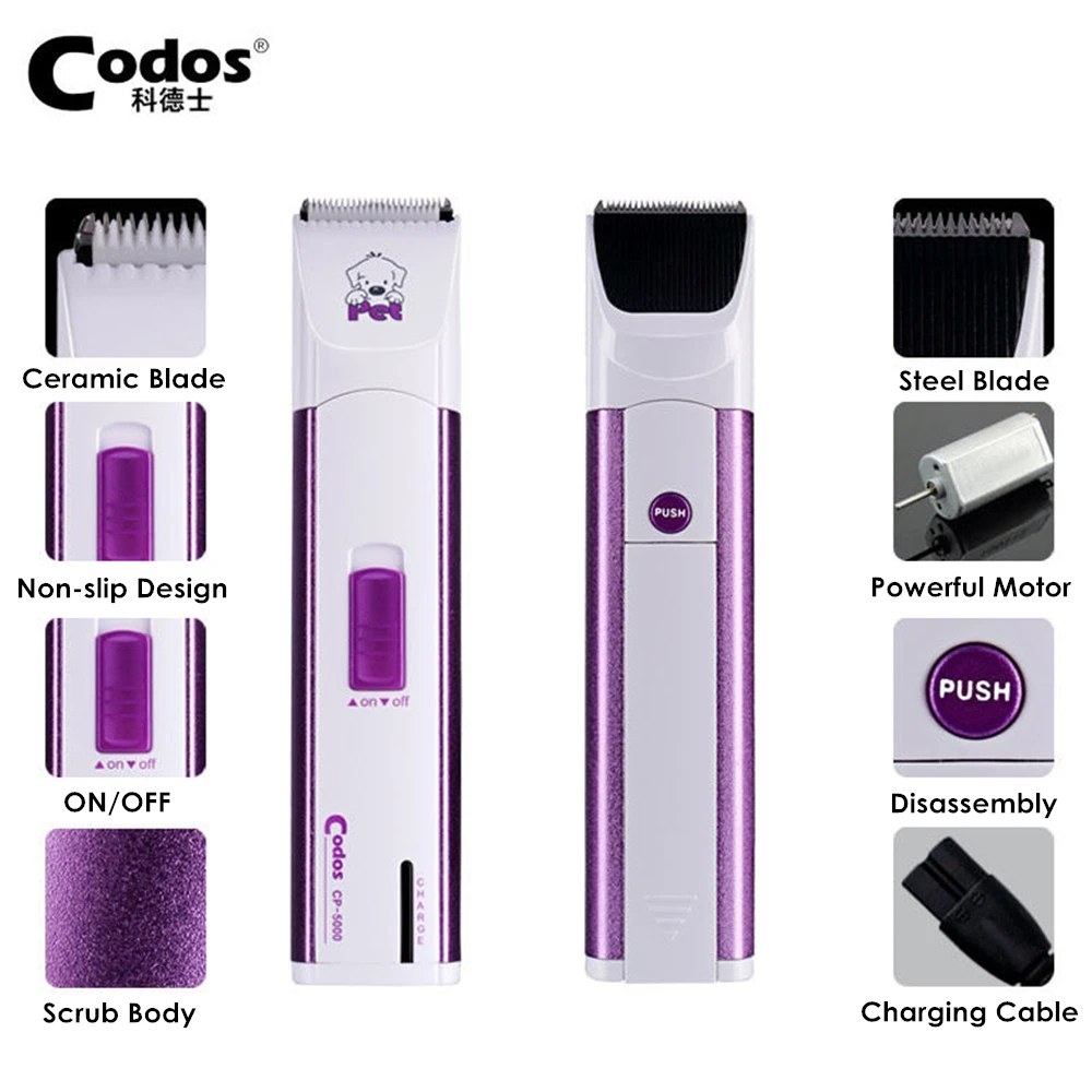 Codos CP5000 Professional Cat Dog Part Hair Trimmer Pet Face Ears Foot Clipper Rechargeable Dog Grooming Clipper Haircut Machine
Codos CP5000 Professional Cat Dog Part Hair Trimmer Pet Face Ears Foot Clipper Rechargeable Dog Grooming Clipper Haircut Machine