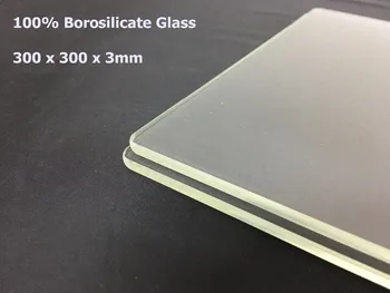 300 x 300 x 3 mm 3D Printer Glass Plate Borosilicate Glass Tevo Tornado Lulzbot Taz 6 TronXY MP Make
300 x 300 x 3 mm 3D Printer Glass Plate Borosilicate Glass Tevo Tornado Lulzbot Taz 6 TronXY MP Make