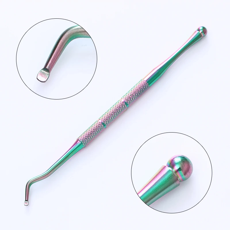 Chameleon Silver Nail Pusher Remover Tool Rainbow Titanium Dual-ended Pedicure Dead Skin Edge Trimmer Manicure Nail Art Tools
Chameleon Silver Nail Pusher Remover Tool Rainbow Titanium Dual-ended Pedicure Dead Skin Edge Trimmer Manicure Nail Art Tools