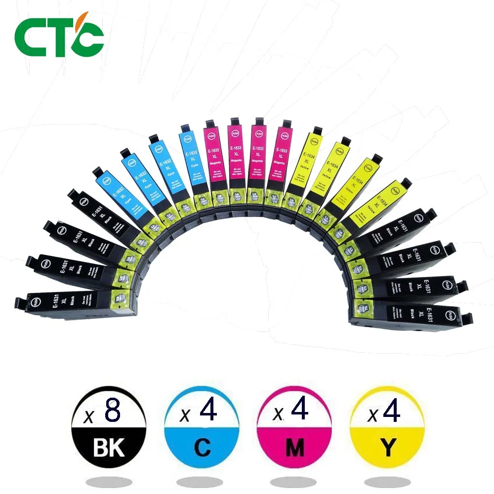 20X Cartridge 16XL T1631 Compatible for EPSON WorkForce WF-2010W / WF-2510WF / WF-2520NF / WF-2530WF / WF-2540WF / 2630WF
20X Cartridge 16XL T1631 Compatible for EPSON WorkForce WF-2010W / WF-2510WF / WF-2520NF / WF-2530WF / WF-2540WF / 2630WF