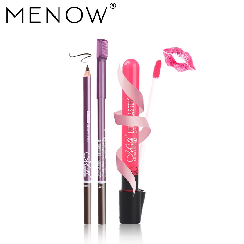 MENOW Brand 2pcs Make up set Waterproof lasting Brown Eyebrow & Moisture do not stick to the cup Lip gross drop ship 5336
MENOW Brand 2pcs Make up set Waterproof lasting Brown Eyebrow & Moisture do not stick to the cup Lip gross drop ship 5336