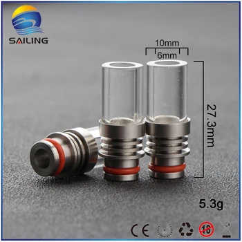 Sailing vape 510 drip tips glass long drip stainless steel core finned heat insulated for 510 atomizer free shipping
Sailing vape 510 drip tips glass long drip stainless steel core finned heat insulated for 510 atomizer free shipping
