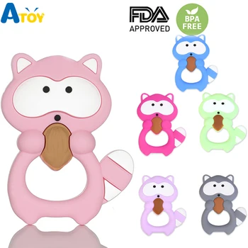 Safe Baby Teether Food Grade Silicone Teething Beads Toys Squirrel Teether Teething Toys For Molar Gum Infant Dental Oral Care
Safe Baby Teether Food Grade Silicone Teething Beads Toys Squirrel Teether Teething Toys For Molar Gum Infant Dental Oral Care