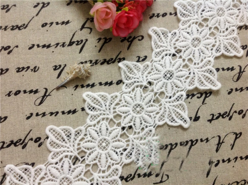 5 yard/lot width 3.54" 9cm white high quality cotton lace trim for dress diy fabric material 1022535L4K274
5 yard/lot width 3.54" 9cm white high quality cotton lace trim for dress diy fabric material 1022535L4K274