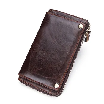 Genuine Leather Wallet Mens Cowhide Zipper Handbags Classic Business Clutch Bag Rfid Long Male Purse Card Holder Coin Purse
Genuine Leather Wallet Mens Cowhide Zipper Handbags Classic Business Clutch Bag Rfid Long Male Purse Card Holder Coin Purse