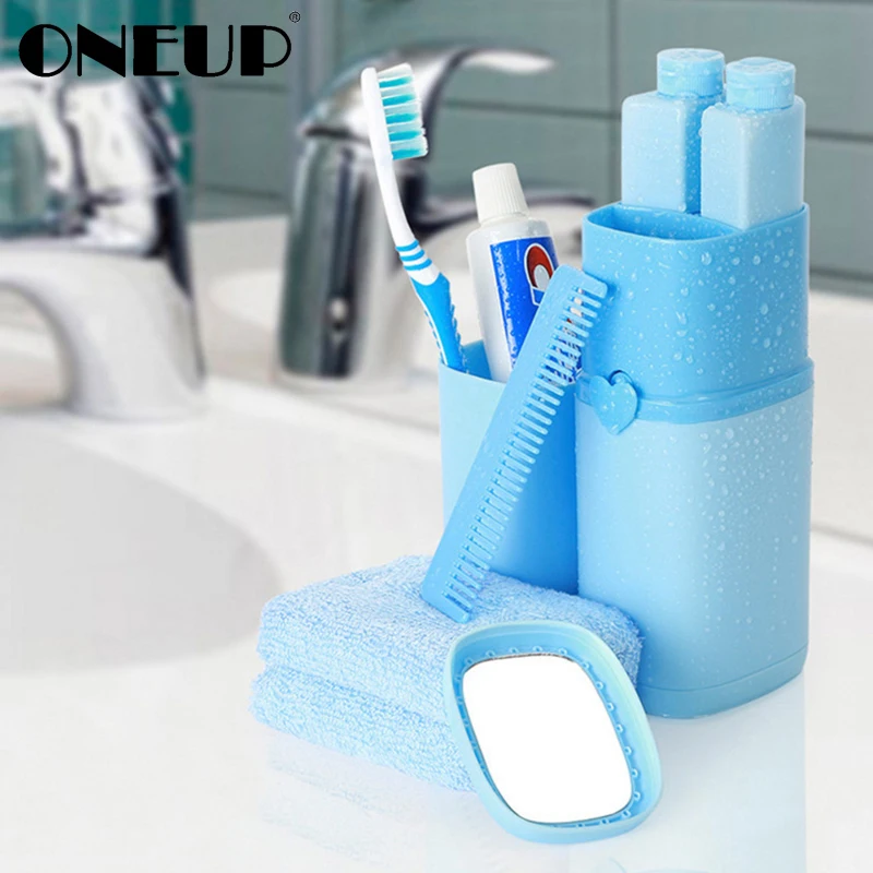 ONEUP Portable Travel Wash Set Toothbrush Cup Storage Box Outdoor Travel Toiletries Creative Business Trip Bathroom Sets
ONEUP Portable Travel Wash Set Toothbrush Cup Storage Box Outdoor Travel Toiletries Creative Business Trip Bathroom Sets
