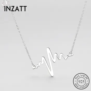 INZATT Geometric Heartbeat diagram Pendant Necklace Real 925 Sterling Silver For Women BIrthday Party Fine Jewelry 2018 gifts
INZATT Geometric Heartbeat diagram Pendant Necklace Real 925 Sterling Silver For Women BIrthday Party Fine Jewelry 2018 gifts