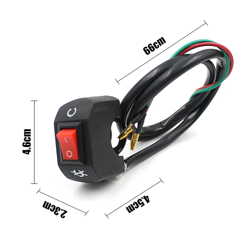 7/8' Universal Motorcycle Motorbike Handlebar Kill On Off Stop Button Switch interrupteur marche - arret El interruptor