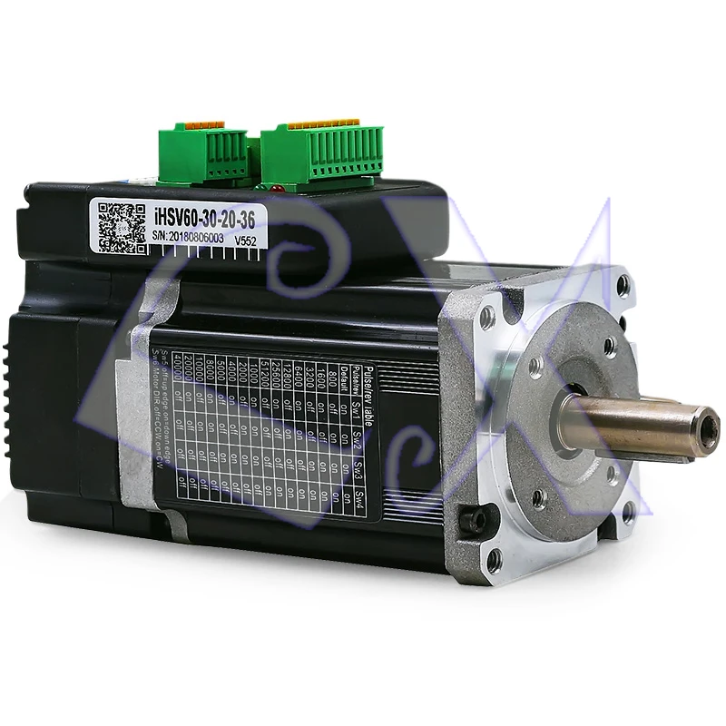 JMC iHSV60-30-20-36 200W 0.65Nm 3000rpm 8.5A Integrated Servo Motor Driver 36VDC Automated Special 1000 line encoder
JMC iHSV60-30-20-36 200W 0.65Nm 3000rpm 8.5A Integrated Servo Motor Driver 36VDC Automated Special 1000 line encoder
