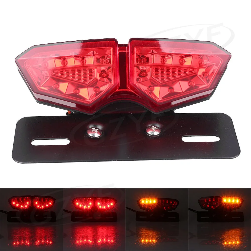 GZYF Universal LED Rear Brake Tail Light Turn Signal License Plate Lamp Taillight
GZYF Universal LED Rear Brake Tail Light Turn Signal License Plate Lamp Taillight