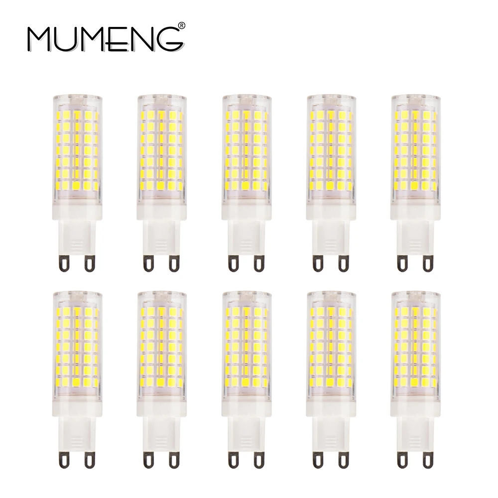 MUMENG 10pcs Ceramic Lamp G9 LED Bulb 5W SMD2835 LED Spotlight 88LEDs AC220V Bulbs Replace Halogen Light for Chandelier
MUMENG 10pcs Ceramic Lamp G9 LED Bulb 5W SMD2835 LED Spotlight 88LEDs AC220V Bulbs Replace Halogen Light for Chandelier